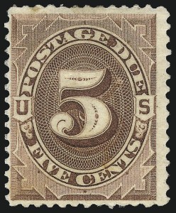Sale 1096, Lot 843, Postage Due with 1879 American Bank Note Co. Special Printing (Scott J1-J14)