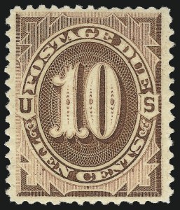 Sale 1096, Lot 844, Postage Due with 1879 American Bank Note Co. Special Printing (Scott J1-J14)
