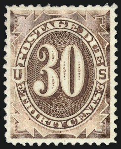 Sale 1096, Lot 845, Postage Due with 1879 American Bank Note Co. Special Printing (Scott J1-J14)