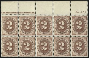 Sale 1096, Lot 847, Postage Due cont. (Scott J16-J104)