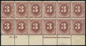 Sale 1096, Lot 851, Postage Due cont. (Scott J16-J104)