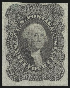Sale 1096, Lot 87, 12c-90c 1857-60 Issue (Scott 36-39)