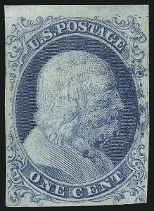 Sale 1096, Lot 9, 1851-56 Issue (Scott 5-17)