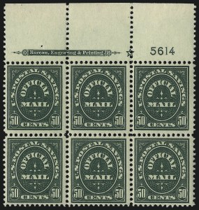 Sale 1096, Lot 902, Officials (Scott O1-O123)
