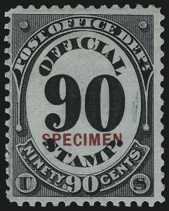 Sale 1096, Lot 906, Officials (Scott O1-O123)