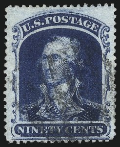 Sale 1096, Lot 92, 12c-90c 1857-60 Issue (Scott 36-39)