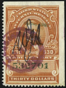 Sale 1096, Lot 995, 1898 Spanish-American War, Documentary, Proprietary Revenue Issues