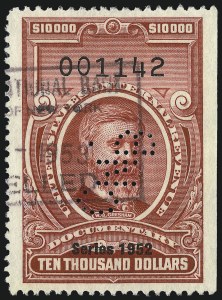 Sale 1096, Lot 998, 1898 Spanish-American War, Documentary, Proprietary Revenue Issues