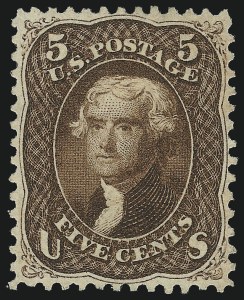 Sale 1100, Lot 15, 1861-68 Issues, Re-Issues (Scott 65-111)