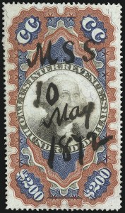 Sale 1100, Lot 181, Revenues (R95a thru RB6a)