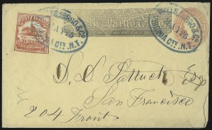 Sale 1100, Lot 198, Transcontinental and Virginia City Pony Express