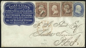 Sale 1100, Lot 210, Postal History: Stamped Covers