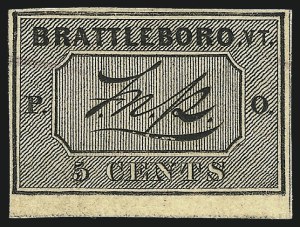 Sale 1106, Lot 3004, Postmasters Provisionals