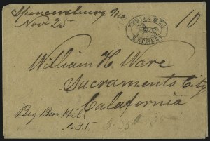 Sale 1106, Lot 3070, Western Mails, continued