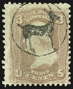 Sale 1107, Lot 147, Fancy Cancellations: Off Cover