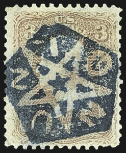 Sale 1107, Lot 151, Fancy Cancellations: Off Cover