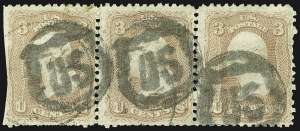 Sale 1107, Lot 154, Fancy Cancellations: Off Cover