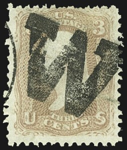 Sale 1107, Lot 158, Fancy Cancellations: Off Cover