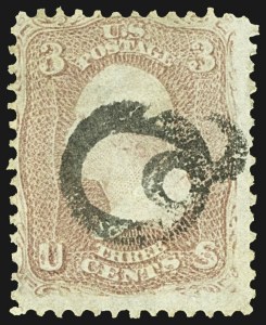 Sale 1107, Lot 159, Fancy Cancellations: Off Cover