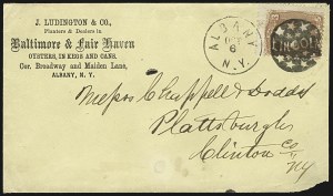 Sale 1107, Lot 164, Fancy Cancellations: On Cover