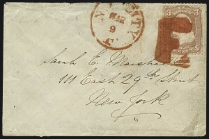Sale 1107, Lot 167, Fancy Cancellations: On Cover