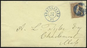 Sale 1107, Lot 172, Fancy Cancellations: On Cover