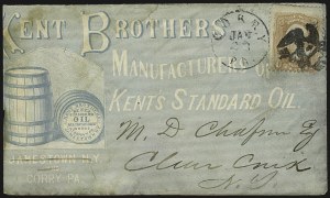 Sale 1107, Lot 173, Fancy Cancellations: On Cover