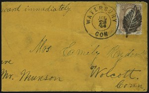 Sale 1107, Lot 177, Fancy Cancellations: On Cover