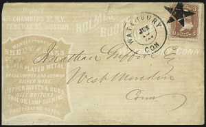 Sale 1107, Lot 179, Fancy Cancellations: On Cover