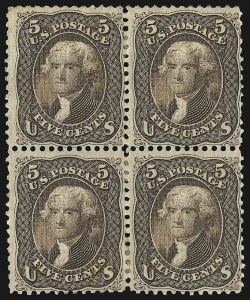 Sale 1107, Lot 209, 1867-68 Grilled Issue (Scott 88-101)