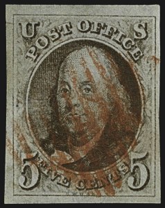 Sale 1107, Lot 21, 1847 Issue (Scott 1-2)
