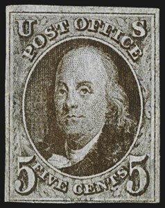 Sale 1107, Lot 28, 1847 Issue (Scott 1-2)