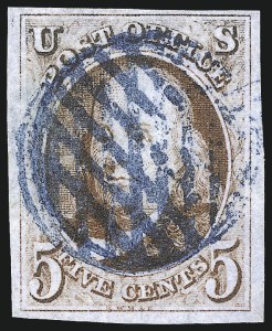Sale 1107, Lot 31, 1847 Issue (Scott 1-2)