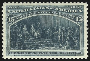 Sale Number 1107, Lot Number 320, 1c-30c 1893 Columbian Issue (Scott 230-239)