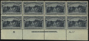 Sale 1107, Lot 324, 50c-$5.00 1893 Columbian Issue (Scott 240-245)