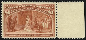 Sale 1107, Lot 328, 50c-$5.00 1893 Columbian Issue (Scott 240-245)