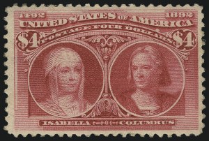 Sale 1107, Lot 331, 50c-$5.00 1893 Columbian Issue (Scott 240-245)
