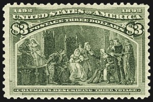 Sale 1107, Lot 337, 50c-$5.00 1893 Columbian Issue (Scott 240-245)