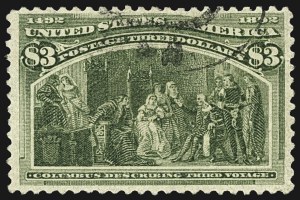 Sale 1107, Lot 339, 50c-$5.00 1893 Columbian Issue (Scott 240-245)