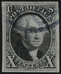 Sale 1107, Lot 35, 1847 Issue (Scott 1-2)