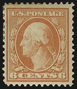 Sale 1107, Lot 432, 1908-10 Washington-Franklin Issues, 1909 Commemoratives (Scott 331-371), 6c Red Orange, Bluish (362) Sale 1107, Lot 432, 1908-10 Washington-Franklin Issues, 1909 Commemoratives (Scott 331-371)