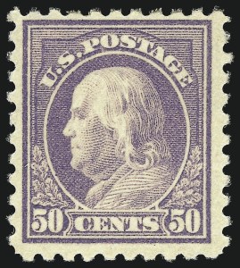 Sale 1107, Lot 488, 1912-15 Washington-Franklin Issue (Scott 405-491)