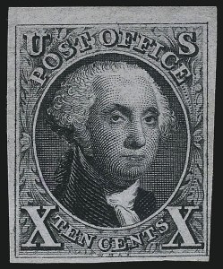 Sale 1107, Lot 50, 1875 Reproduction of 1847 Issue (Scott 3-4)