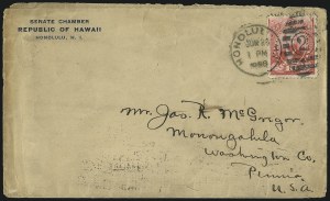 Sale 1107, Lot 694, Canal Zone, Hawaii