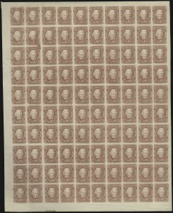 Sale 1107, Lot 722, Confederate States, Full Panes
