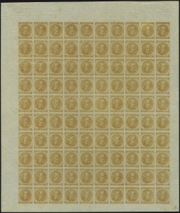 Sale 1107, Lot 737, Confederate States, Full Panes