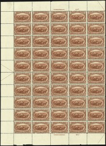 Sale 1107, Lot 749, Complete Sheets and Panes