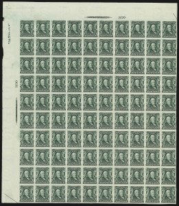 Sale 1107, Lot 751, Complete Sheets and Panes