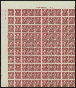 Sale 1107, Lot 752, Complete Sheets and Panes