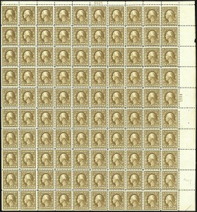 Sale 1107, Lot 758, Complete Sheets and Panes